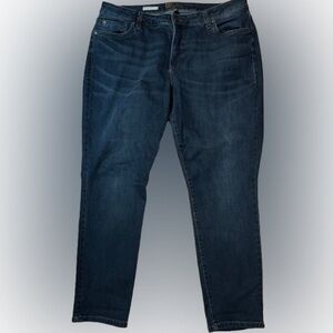 Kut from the Kloth Katy Boyfriend Blue Denim Jeans Size 14W